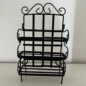 Dollhouse Bakers Rack, Miniature, metal, excellant condition